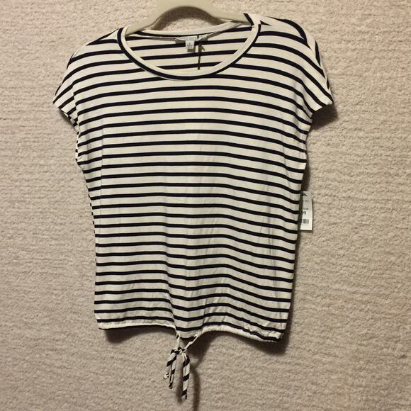 Green Envelope Black  White striped Women's tank top size S NWT - Picture 1 of 5